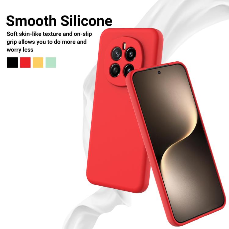For Honor Magic7 Solid Color Liquid Silicone Dropproof Full Coverage Phone Case(Red)