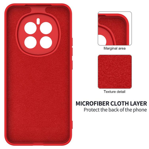 For Honor Magic7 Solid Color Liquid Silicone Dropproof Full Coverage Phone Case(Red)