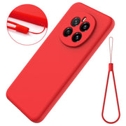 For Honor Magic7 Solid Color Liquid Silicone Dropproof Full Coverage Phone Case(Red)