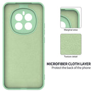 For Honor Magic7 Solid Color Liquid Silicone Dropproof Full Coverage Phone Case(Green)