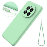 For Honor Magic7 Solid Color Liquid Silicone Dropproof Full Coverage Phone Case(Green)