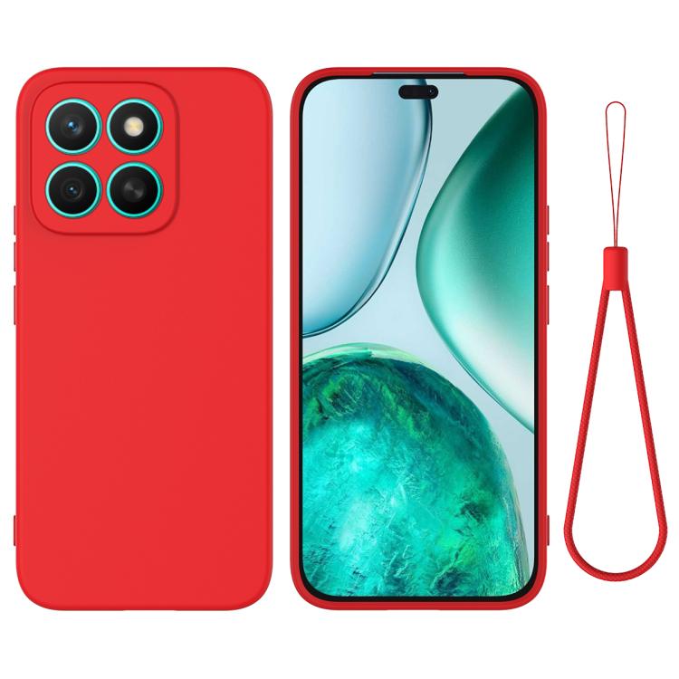 For Honor X8c 4G Solid Color Liquid Silicone Dropproof Full Coverage Phone Case(Red) - free shipping - PMC TechLife - Order now!
