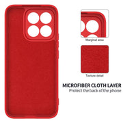For Honor X8c 4G Solid Color Liquid Silicone Dropproof Full Coverage Phone Case(Red)