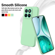 For Honor X8c 4G Solid Color Liquid Silicone Dropproof Full Coverage Phone Case(Green)