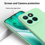 For Honor X8c 4G Solid Color Liquid Silicone Dropproof Full Coverage Phone Case(Green)