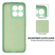 For Honor X8c 4G Solid Color Liquid Silicone Dropproof Full Coverage Phone Case(Green)