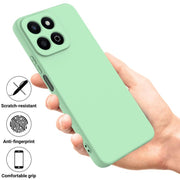 For Honor X6b 5G / Play 60 Plus Solid Color Liquid Silicone Dropproof Full Coverage Phone Case(Green)
