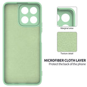 For Honor X6b 5G / Play 60 Plus Solid Color Liquid Silicone Dropproof Full Coverage Phone Case(Green)