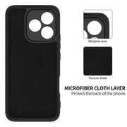 For Honor 400 Lite Global Solid Color Liquid Silicone Dropproof Full Coverage Phone Case(Black)