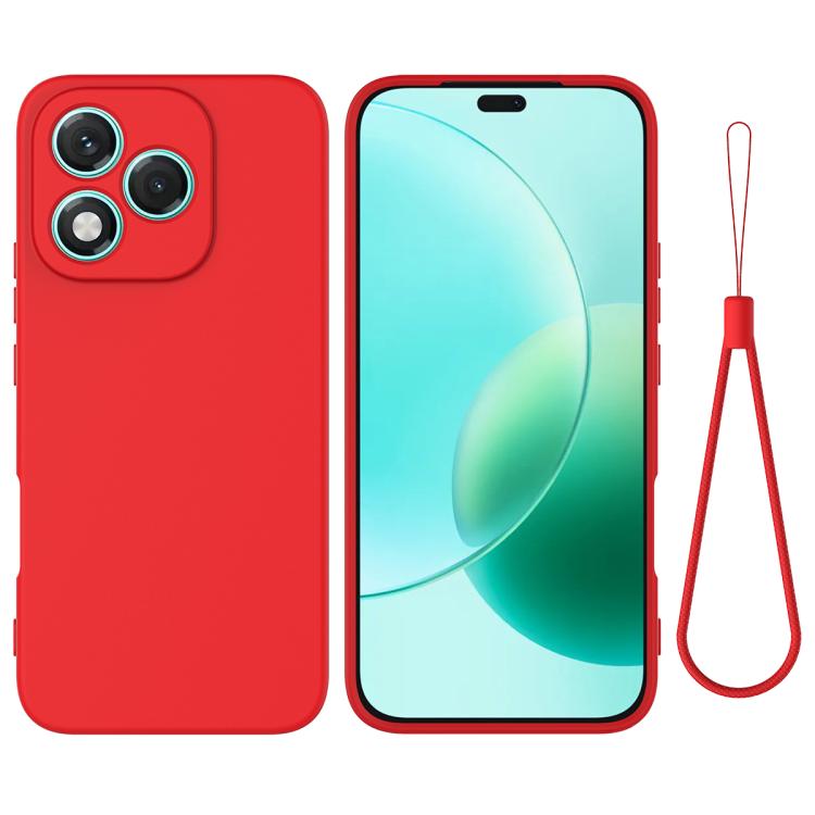 For Honor 400 Lite Global Solid Color Liquid Silicone Dropproof Full Coverage Phone Case(Red) - free shipping - PMC TechLife - Order now!