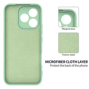 For Honor 400 Lite Global Solid Color Liquid Silicone Dropproof Full Coverage Phone Case(Green)