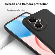 For Honor 400 Global 156.5mm Solid Color Liquid Silicone Dropproof Full Coverage Phone Case(Black)