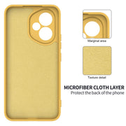 For Honor 400 Global 156.5mm Solid Color Liquid Silicone Dropproof Full Coverage Phone Case(Yellow)