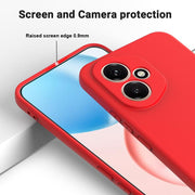 For Honor 400 Global 156.5mm Solid Color Liquid Silicone Dropproof Full Coverage Phone Case(Red)