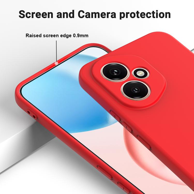 For Honor 400 Global 156.5mm Solid Color Liquid Silicone Dropproof Full Coverage Phone Case(Red)