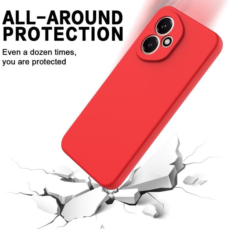 For Honor 400 Global 156.5mm Solid Color Liquid Silicone Dropproof Full Coverage Phone Case(Red) - free shipping - PMC TechLife - Order now!