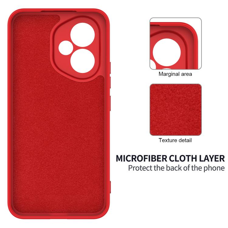 For Honor 400 Global 156.5mm Solid Color Liquid Silicone Dropproof Full Coverage Phone Case(Red)