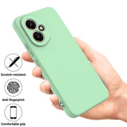 For Honor 400 Global 156.5mm Solid Color Liquid Silicone Dropproof Full Coverage Phone Case(Green)