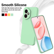 For Honor 400 Global 156.5mm Solid Color Liquid Silicone Dropproof Full Coverage Phone Case(Green)