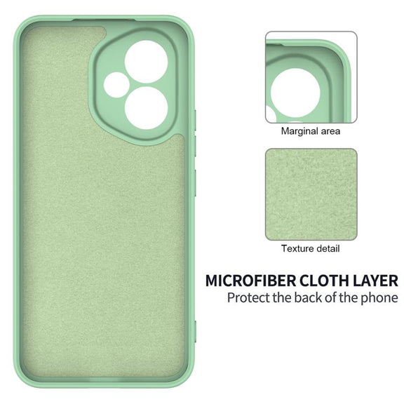 For Honor 400 Global 156.5mm Solid Color Liquid Silicone Dropproof Full Coverage Phone Case(Green)