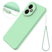 For Honor 400 Global 156.5mm Solid Color Liquid Silicone Dropproof Full Coverage Phone Case(Green)