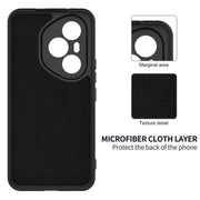 For Honor 400 Pro Global 160.8mm Solid Color Liquid Silicone Dropproof Full Coverage Phone Case(Black)