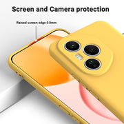 For Honor 400 Pro Global 160.8mm Solid Color Liquid Silicone Dropproof Full Coverage Phone Case(Yellow)