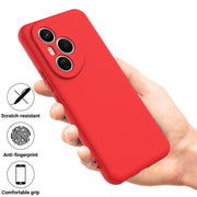 For Honor 400 Pro Global 160.8mm Solid Color Liquid Silicone Dropproof Full Coverage Phone Case(Red)
