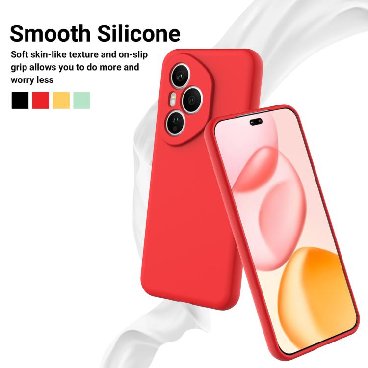 For Honor 400 Pro Global 160.8mm Solid Color Liquid Silicone Dropproof Full Coverage Phone Case(Red) - free shipping - PMC TechLife - Order now!