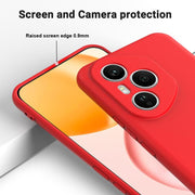 For Honor 400 Pro Global 160.8mm Solid Color Liquid Silicone Dropproof Full Coverage Phone Case(Red)