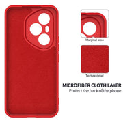 For Honor 400 Pro Global 160.8mm Solid Color Liquid Silicone Dropproof Full Coverage Phone Case(Red)