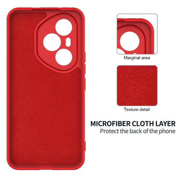 For Honor 400 Pro Global 160.8mm Solid Color Liquid Silicone Dropproof Full Coverage Phone Case(Red)