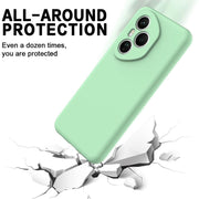 For Honor 400 Pro Global 160.8mm Solid Color Liquid Silicone Dropproof Full Coverage Phone Case(Green)