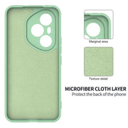 For Honor 400 Pro Global 160.8mm Solid Color Liquid Silicone Dropproof Full Coverage Phone Case(Green)
