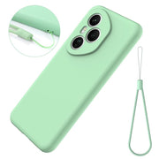 For Honor 400 Pro Global 160.8mm Solid Color Liquid Silicone Dropproof Full Coverage Phone Case(Green)