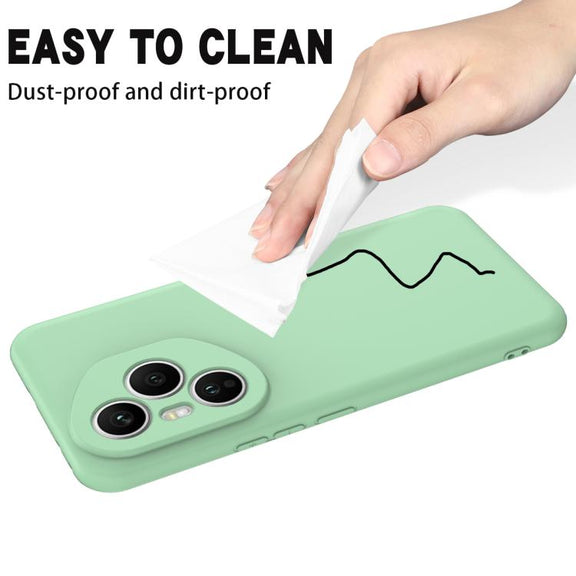 For Honor 400 Pro Global 160.8mm Solid Color Liquid Silicone Dropproof Full Coverage Phone Case(Green)