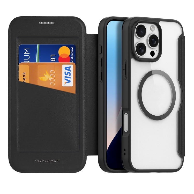 For iPhone 16 Pro Max DUX DUCIS Skin X Pro Series Magsafe PC + TPU Phone Leather Case(Black) - free shipping - PMC TechLife - Order now!