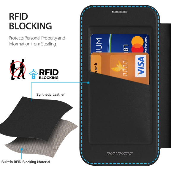 For iPhone 16 Pro DUX DUCIS Skin X Pro Series Magsafe PC + TPU Phone Leather Case(Black)