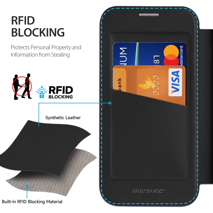 For iPhone 16 DUX DUCIS Skin X Pro Series Magsafe PC + TPU Phone Leather Case(Black) - iPhone 16 Cases by DUX DUCIS | Online Shopping South Africa | PMC TechLife | Buy Now Pay Later Mobicred