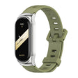 For Xiaomi Mi Band 8 Mijobs CS Case Flat Hole Silicone Watch Band(Army Green Silver) - free shipping - PMc TechLife - Order now!