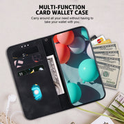 For Google Pixel 9 7-shaped Embossed Leather Phone Case(Black)