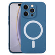 For iPhone 16 Pro Max Liquid Silicone Magsafe Phone Case(Blue) - iPhone 16 Pro Max Cases by PMC TechLife | Online Shopping South Africa | PMC TechLife | Buy Now Pay Later Mobicred