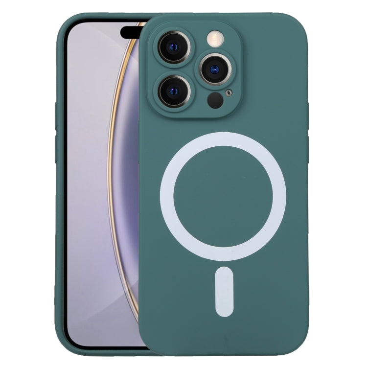 For iPhone 16 Pro Max Liquid Silicone Magsafe Phone Case(Dark Green) - free shipping - PMC Jewellery - Order now!