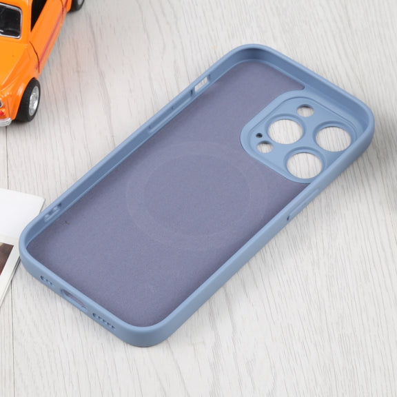 For iPhone 16 Pro Max Liquid Silicone Magsafe Phone Case(Lavender Grey)