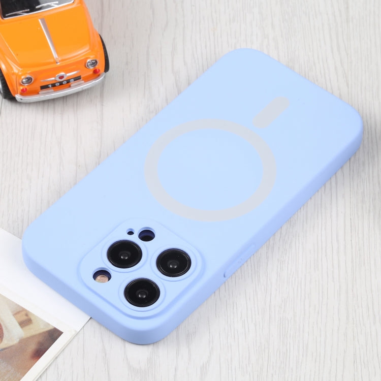 For iPhone 16 Pro Max Liquid Silicone Magsafe Phone Case(Light Purple)