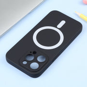 For iPhone 16 Pro Liquid Silicone Magsafe Phone Case(Black)