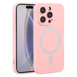 For iPhone 16 Pro Liquid Silicone Magsafe Phone Case(Pink) - iPhone 16 Pro Cases by PMC TechLife | Online Shopping South Africa | PMC TechLife | Buy Now Pay Later Mobicred