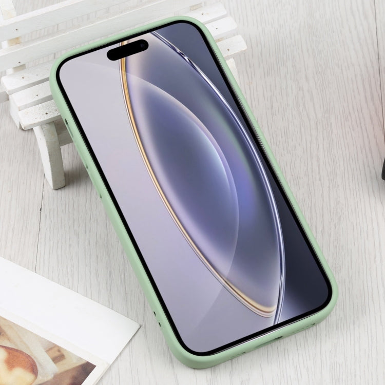 For iPhone 16 Pro Liquid Silicone Magsafe Phone Case(Green)