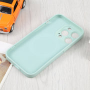 For iPhone 16 Pro Liquid Silicone Magsafe Phone Case(Light Cyan)