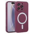 For iPhone 16 Pro Liquid Silicone Magsafe Phone Case(Wine Red) - iPhone 16 Pro Cases by PMC TechLife | Online Shopping South Africa | PMC TechLife | Buy Now Pay Later Mobicred